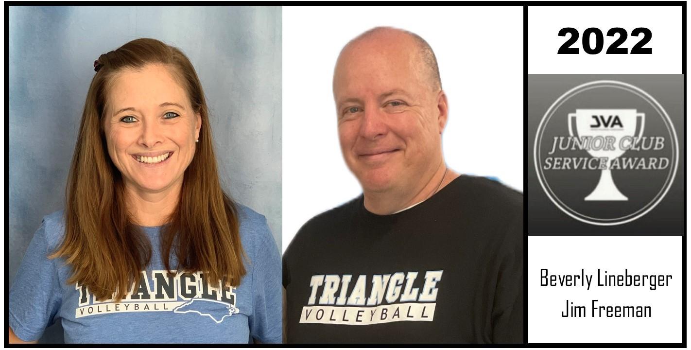 JVA club service award freeman and bev JVA Club Service Awardees