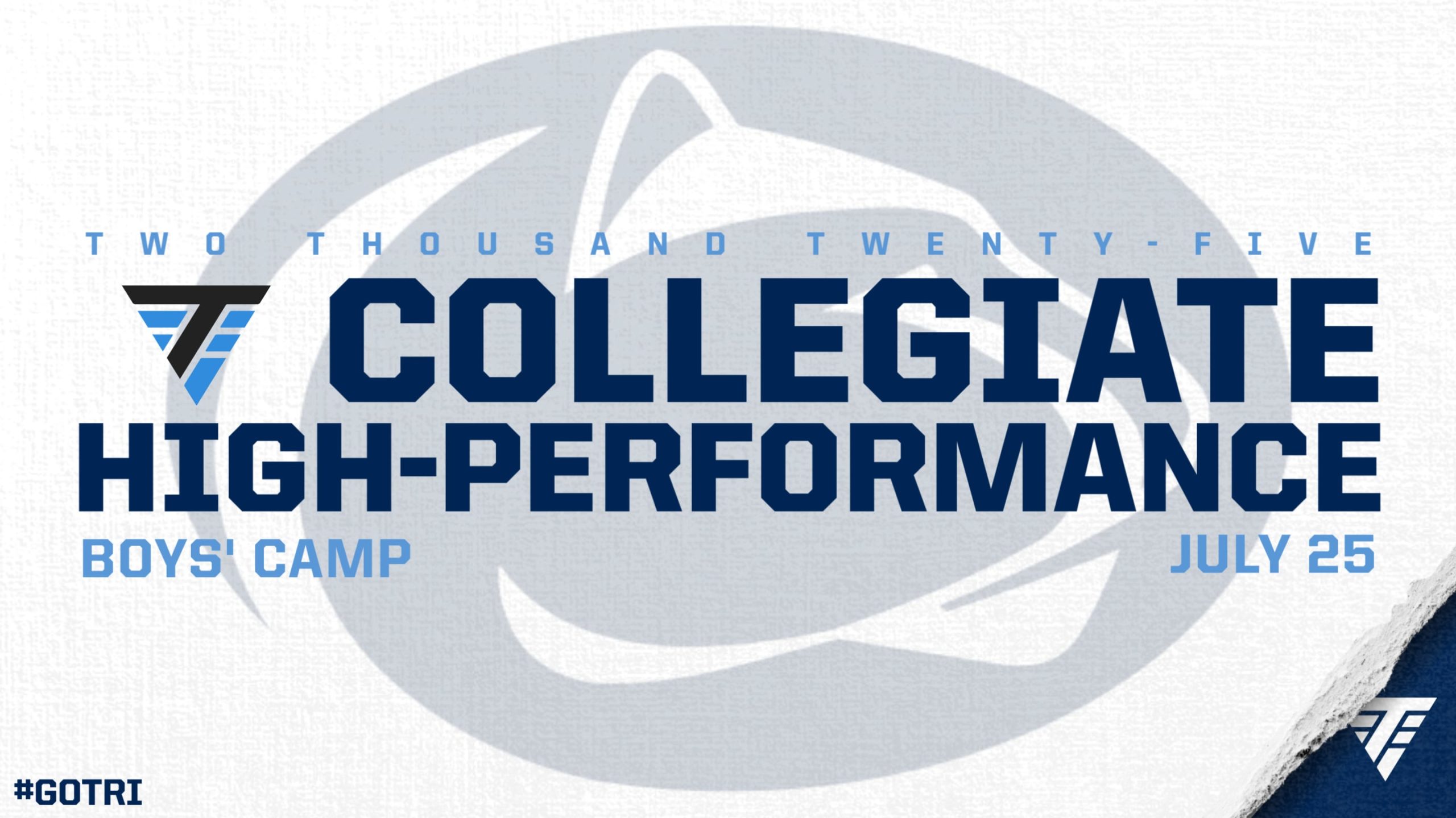 boys collegiate camp gipper graphic Boys' Collegiate High Performance Camp